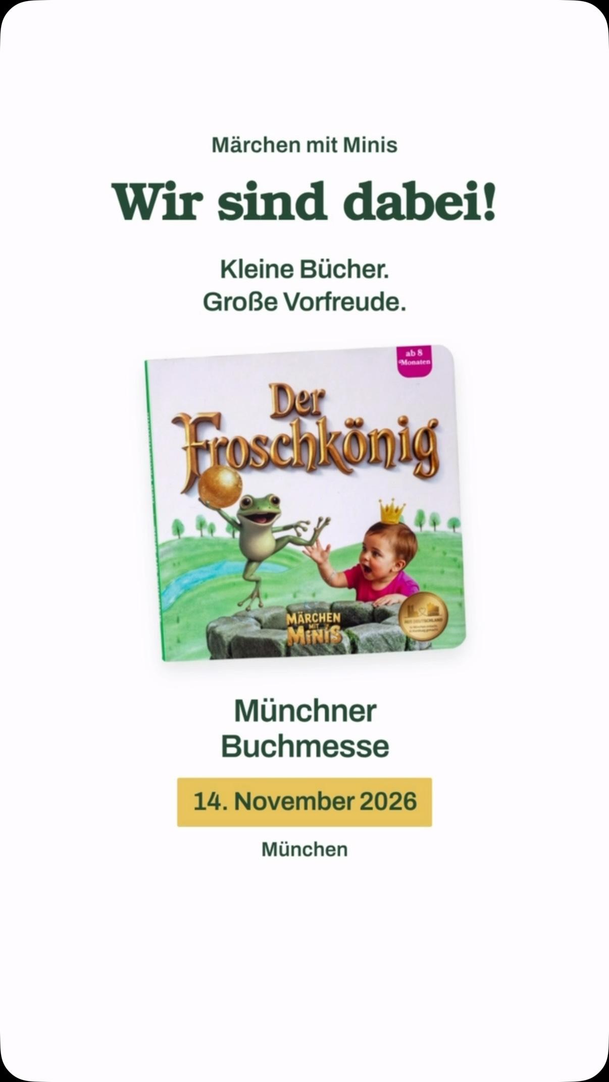 Instagram-Reel: Wir sind dabei! Märchen mit Minis kommt am 14.