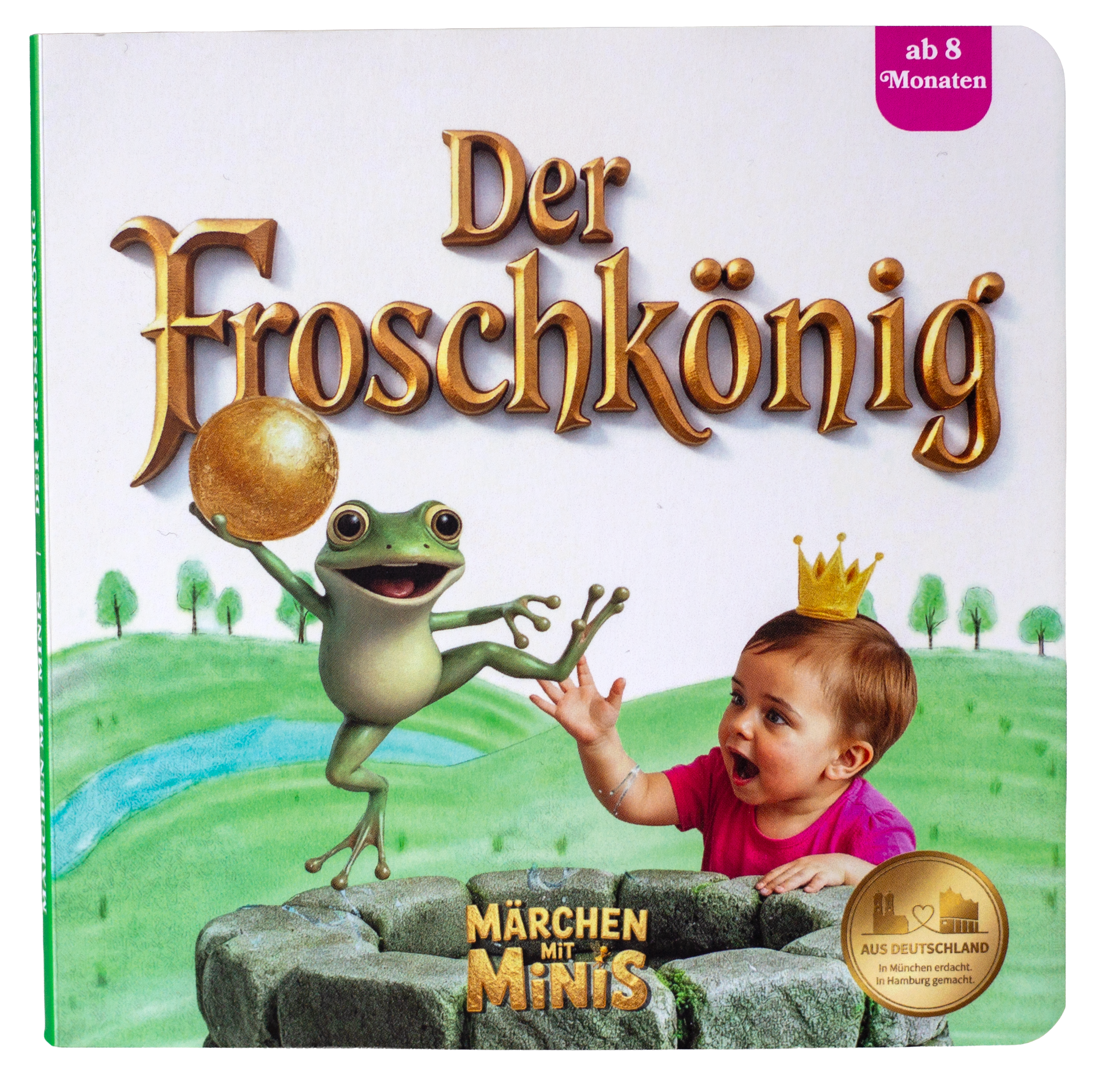 Cover des Pappebuchs Der Froschkönig für Babys und Kleinkinder